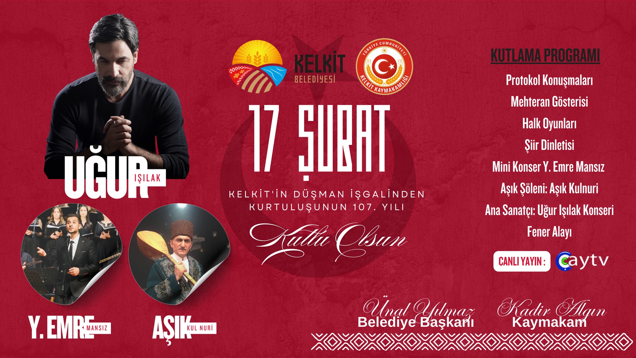 Kurtuluş bayramı programımıza teşrifleriniz bizleri onurlandıracaktır.